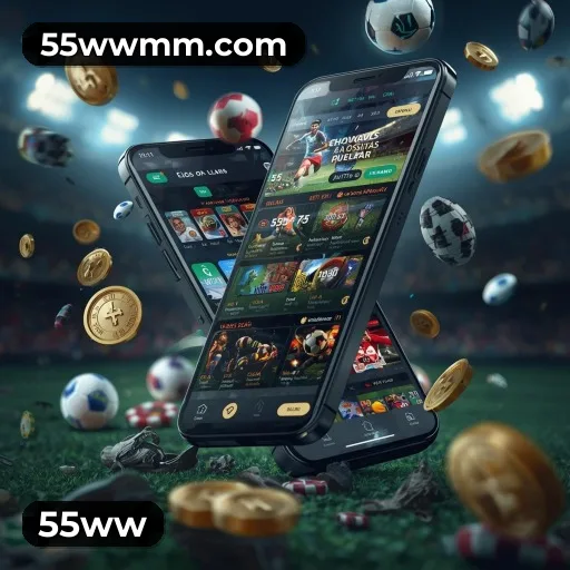 Aplicativo móvel 55ww para iOS e Android